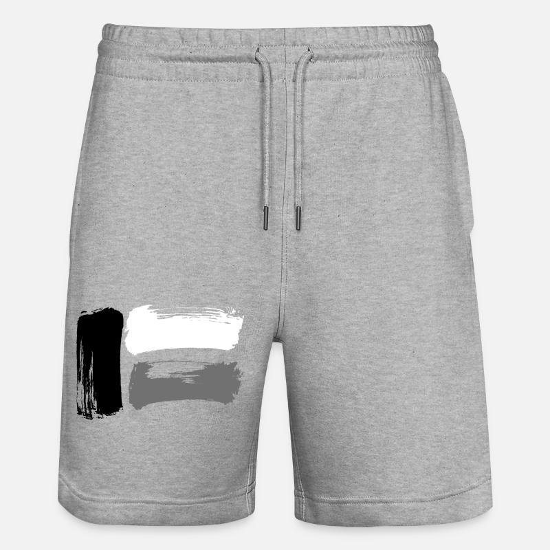 Drapeau Abstrait - Short de jogging bio TRAINER Stanley/Stella unisexe - gris chiné