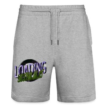 quote statement 2022 retirement gift funny sayings - Stanley/Stella Trainer Unisex Organic Jogging Shorts - heather grey - Front - Nik (191cm) & Marisol (170cm)