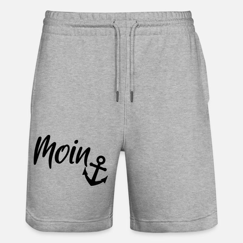 Moin - Stanley/Stella Unisex Bio Joggingshorts Trainer  - Grau meliert