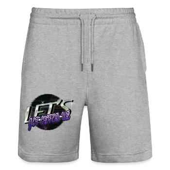 Jokes Beard Gang Beard Gift Beach Holiday Couples - Stanley/Stella Trainer Unisex Organic Jogging Shorts - heather grey - Front - Nik (191cm) & Marisol (170cm)