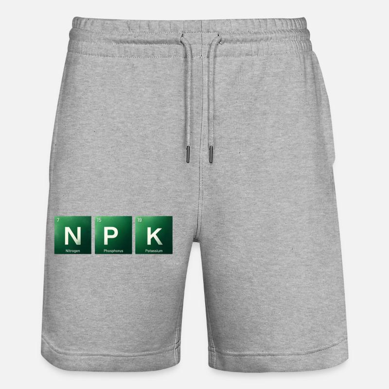 NPK - the essentials - Stanley/Stella Unisex Bio Joggingshorts Trainer  - Grau meliert