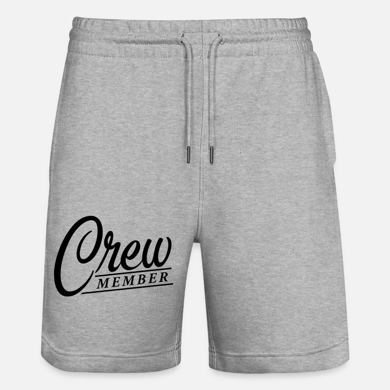 Membre d’équipage - Short de jogging bio TRAINER Stanley/Stella unisexe - gris chiné