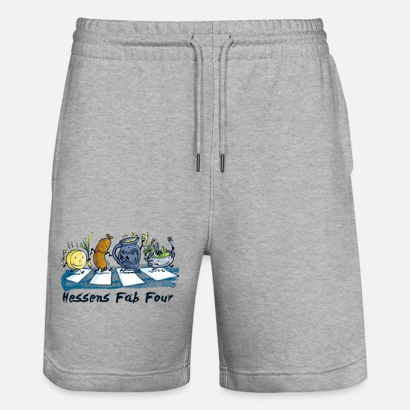 Les Fab Four de Hesse - Short de jogging bio TRAINER Stanley/Stella unisexe - gris chiné