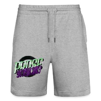 quote movies humor readers funny book lover - Stanley/Stella Unisex Bio Joggingshorts Trainer  - Grau meliert - Vorne - Nik (191cm) & Marisol (170cm)