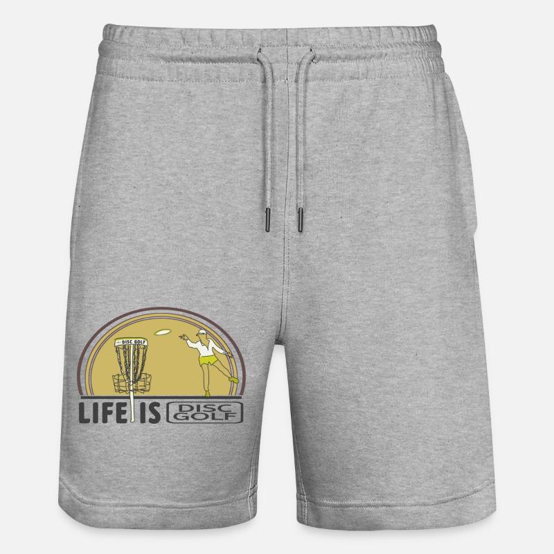 Disc Golf pour toujours - Short de jogging bio TRAINER Stanley/Stella unisexe - gris chiné