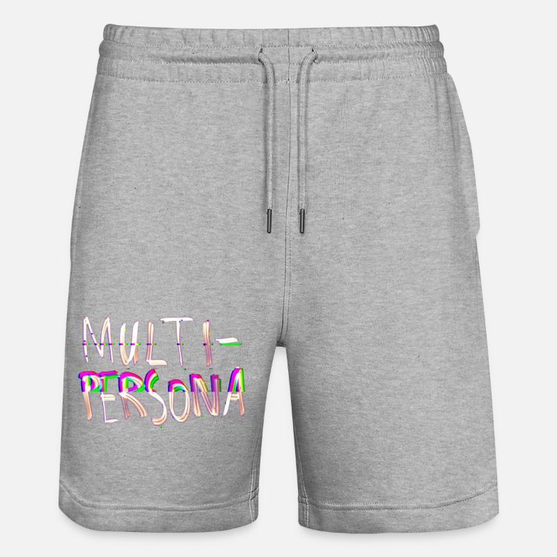 Multipersona - Stanley/Stella Unisex Bio Joggingshorts Trainer  - Grau meliert