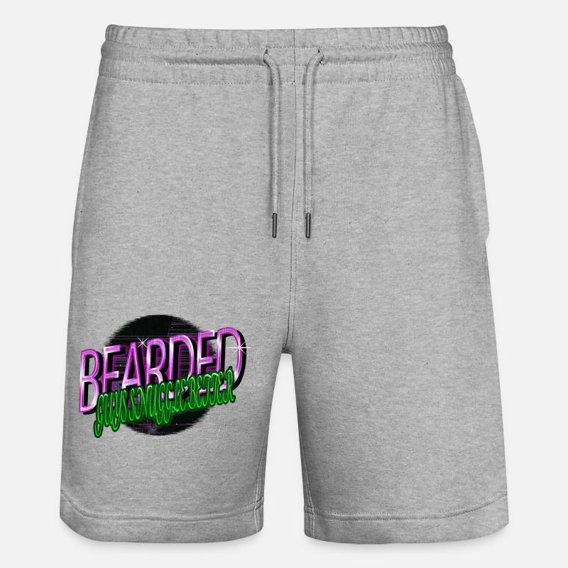 whitebeard daddy bear wizard whitebeard - Stanley/Stella Trainer Unisex Organic Jogging Shorts - heather grey