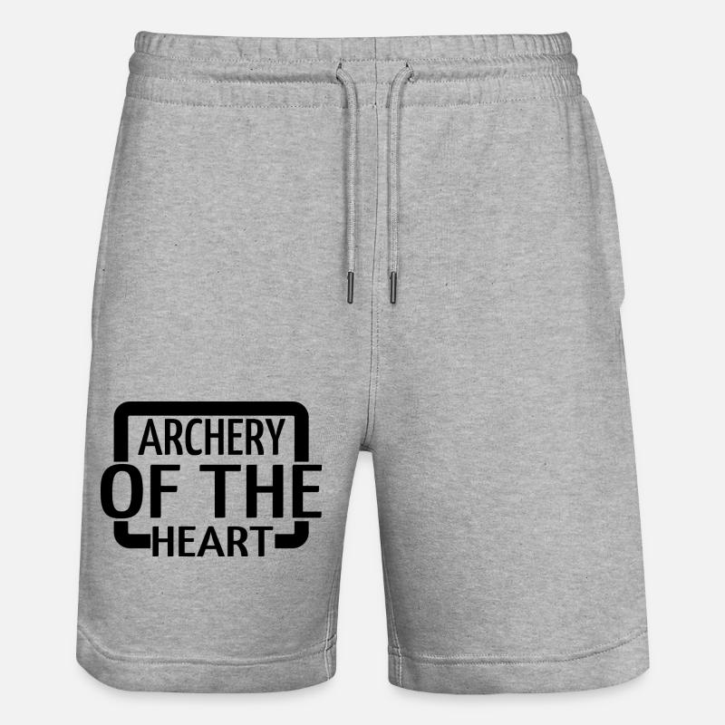 funny archery arrows archery techniques - Stanley/Stella Unisex Bio Joggingshorts Trainer  - Grau meliert
