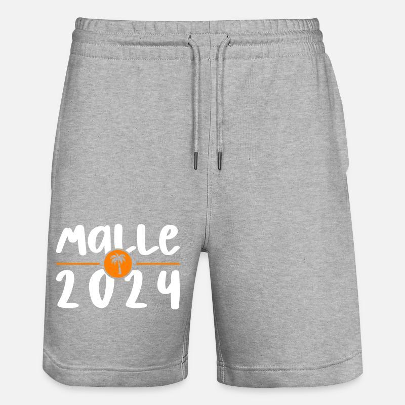 Malle 2024 - Short de jogging bio TRAINER Stanley/Stella unisexe - gris chiné
