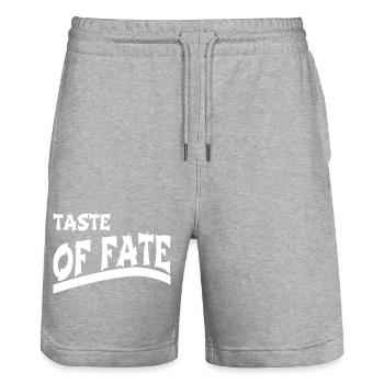 birthday present destiny birthday present idea - Stanley/Stella Unisex Bio Joggingshorts Trainer  - Grau meliert - Vorne - Nik (191cm) & Marisol (170cm)
