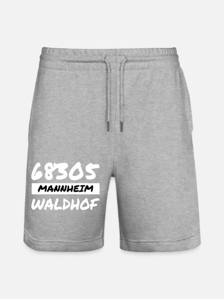 Mannheim Monnem Mannheimat - Stanley/Stella Trainer Unisex Organic Jogging Shorts - heather grey