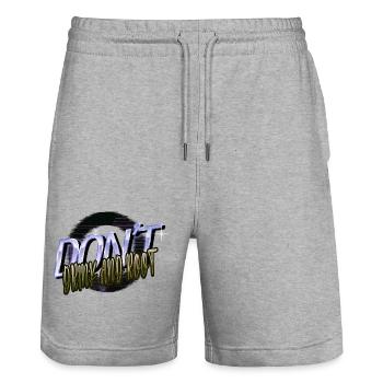 informatics present idea web development fun - Stanley/Stella Unisex Bio Joggingshorts Trainer  - Grau meliert - Vorne - Nik (191cm) & Marisol (170cm)