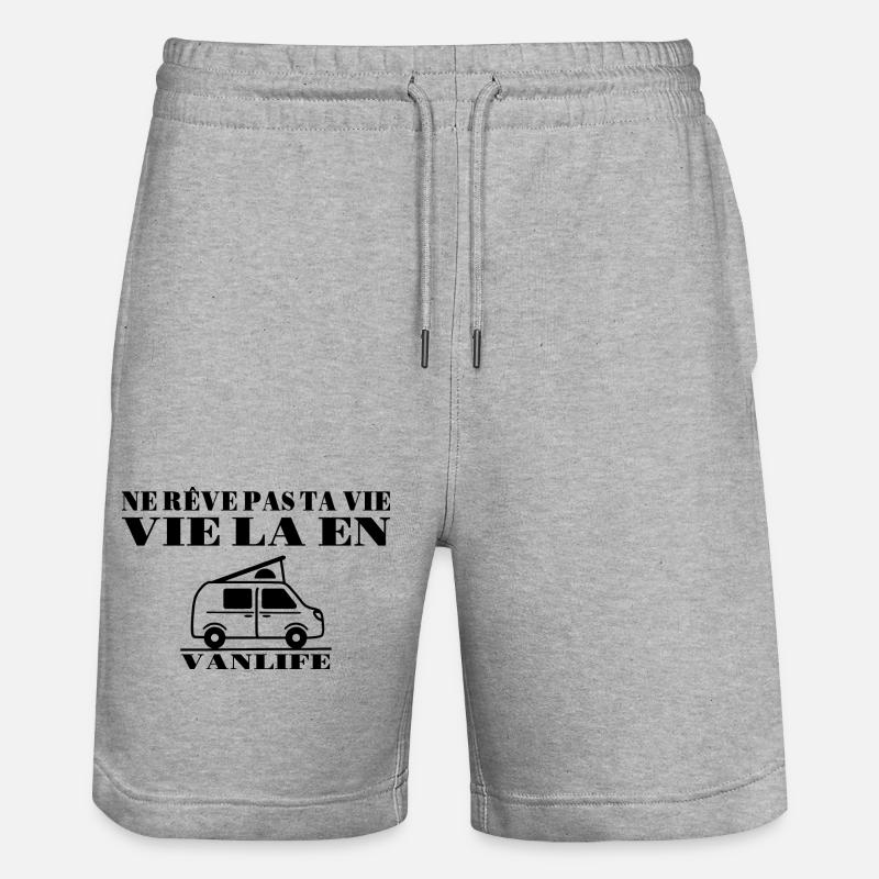 vie en van - Short de jogging bio TRAINER Stanley/Stella unisexe - gris chiné