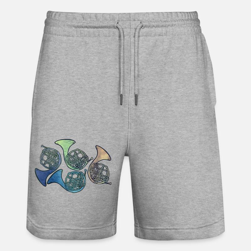 Cors d’harmonie - Short de jogging bio TRAINER Stanley/Stella unisexe - gris chiné