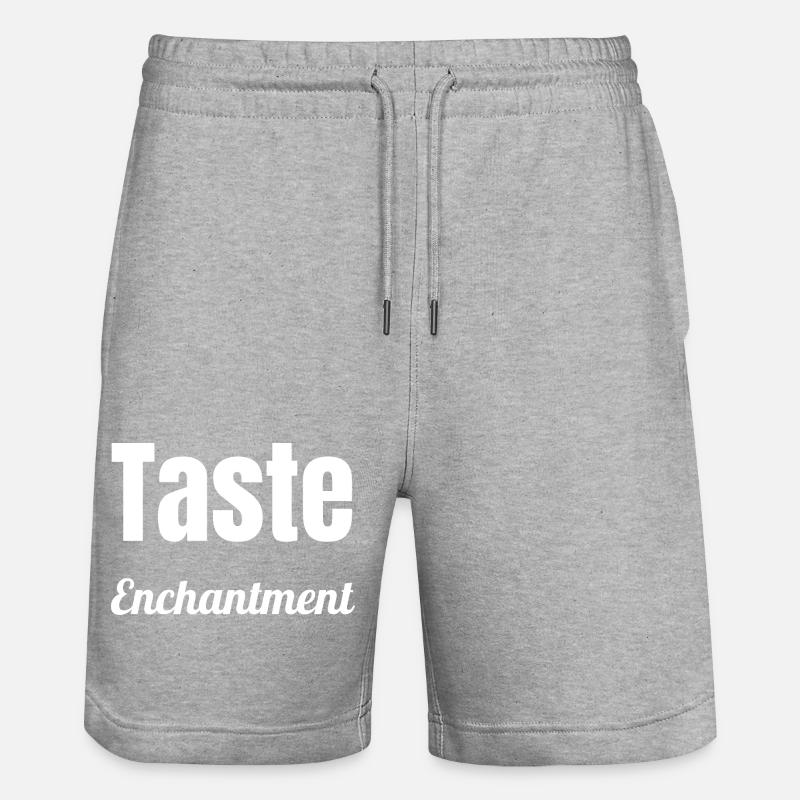 present creating magic statement funny - Stanley/Stella Unisex Bio Joggingshorts Trainer - Grau meliert