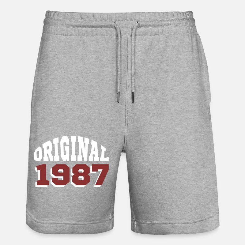 Original 1987 - Short de jogging bio TRAINER Stanley/Stella unisexe - gris chiné