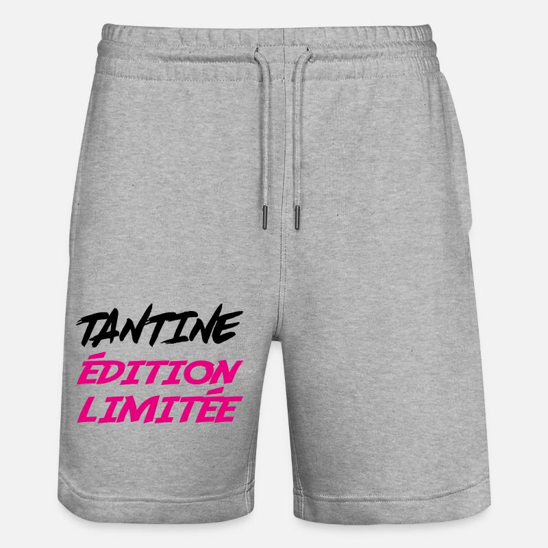 TANTINE édition limitée - Short de jogging bio TRAINER Stanley/Stella unisexe - gris chiné
