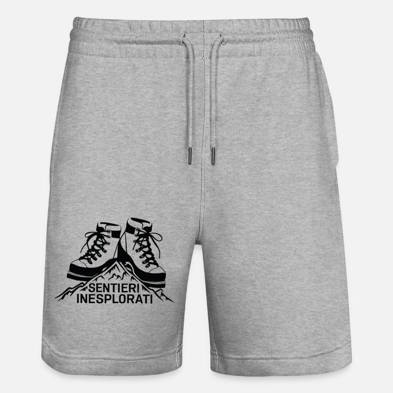 SENTIERI INESPLORATI - Short de jogging bio TRAINER Stanley/Stella unisexe - gris chiné