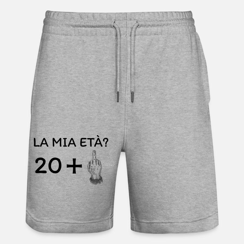 Mon âge 21 ans - Short de jogging bio TRAINER Stanley/Stella unisexe - gris chiné