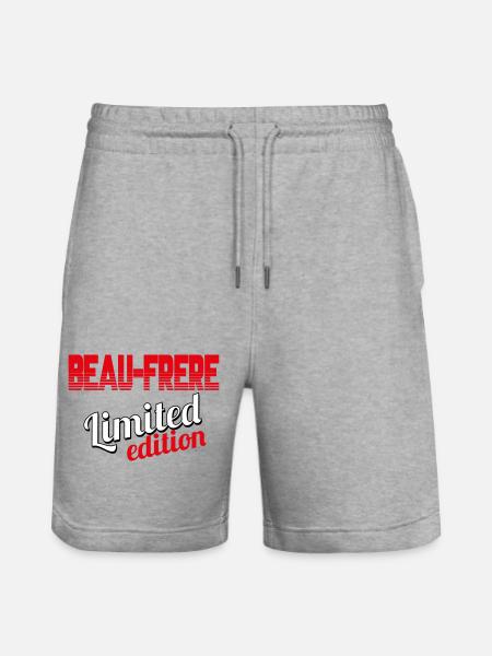 BEAU FRÈRE LIMITED EDITION - Stanley/Stella Trainer Unisex Organic Jogging Shorts - heather grey