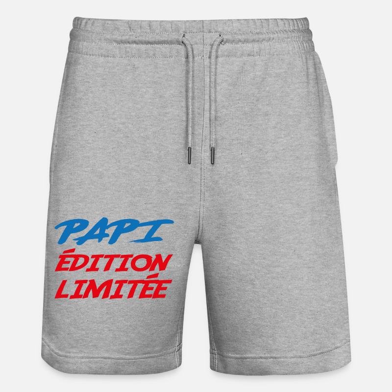 PAPI Limitierte Auflage - Stanley/Stella Unisex Bio Joggingshorts Trainer  - Grau meliert