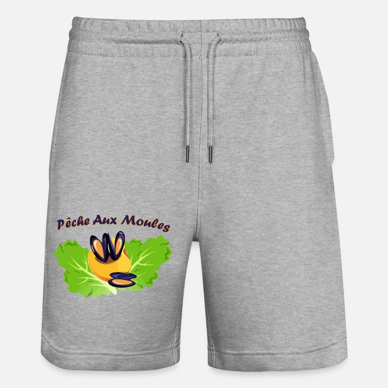 PECHE AUX MOULES - Short de jogging bio TRAINER Stanley/Stella unisexe - gris chiné