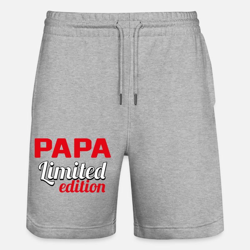 PAPA LIMITED EDITION - Short de jogging bio TRAINER Stanley/Stella unisexe - gris chiné