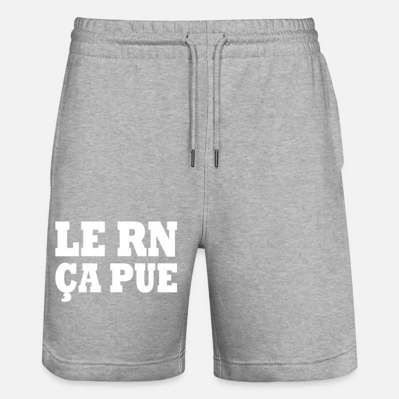 le rn ça pue - Short de jogging bio TRAINER Stanley/Stella unisexe - gris chiné