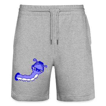 Cool Mignon DJ Caterpillar Eats Hole Fête Club Musique - Short de jogging bio TRAINER Stanley/Stella unisexe - gris chiné - Devant - Nik (191cm) & Marisol (170cm)