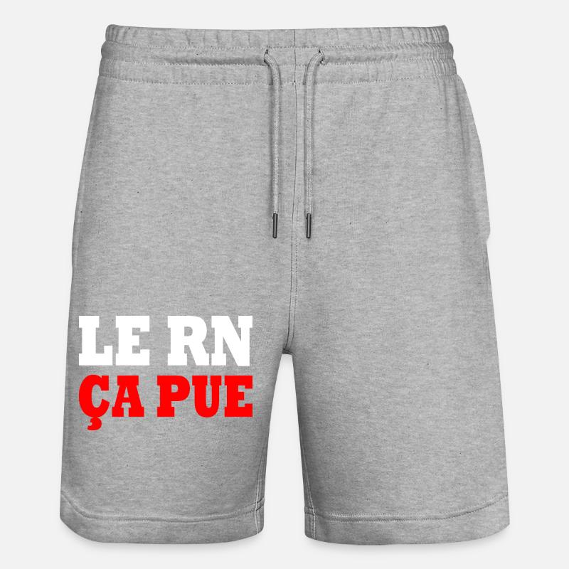 le rn ça pue - Short de jogging bio TRAINER Stanley/Stella unisexe - gris chiné