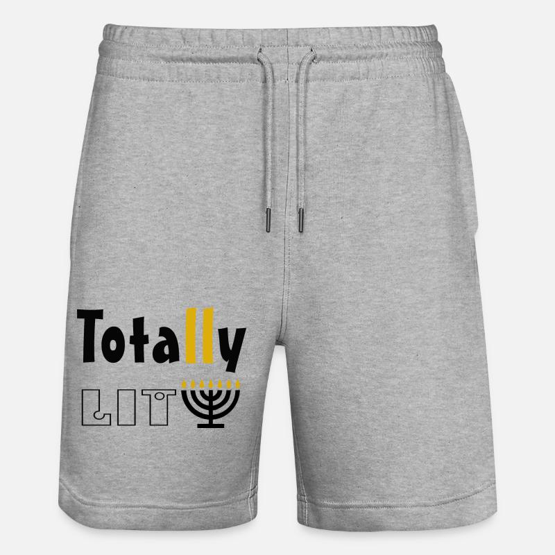 Totalement éclairé - Short de jogging bio TRAINER Stanley/Stella unisexe - gris chiné