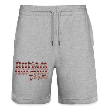 Sensibilisation à l’autisme différent différent mieux - Short de jogging bio TRAINER Stanley/Stella unisexe - gris chiné - Devant - Nik (191cm) & Marisol (170cm)