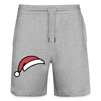 Weihnachtsmütze - Stanley/Stella Unisex Bio Joggingshorts Trainer  - Grau meliert - Vorne - Nik (191cm) & Marisol (170cm)