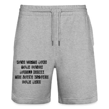 JONE WASTE YORE TOYE MONME YORALL REDIII THE VOICE - Stanley/Stella Trainer Unisex Organic Jogging Shorts - heather grey - Front - Nik (191cm) & Marisol (170cm)