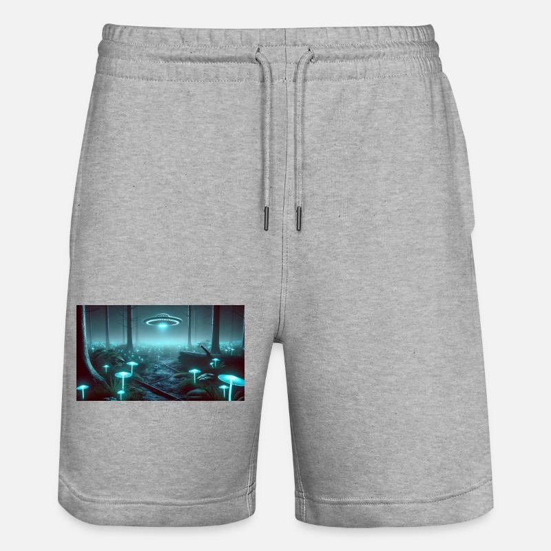 909E06D6 7E77 47EA 9204 BB087146DD6F - Stanley/Stella Unisex Bio Joggingshorts Trainer  - Grau meliert