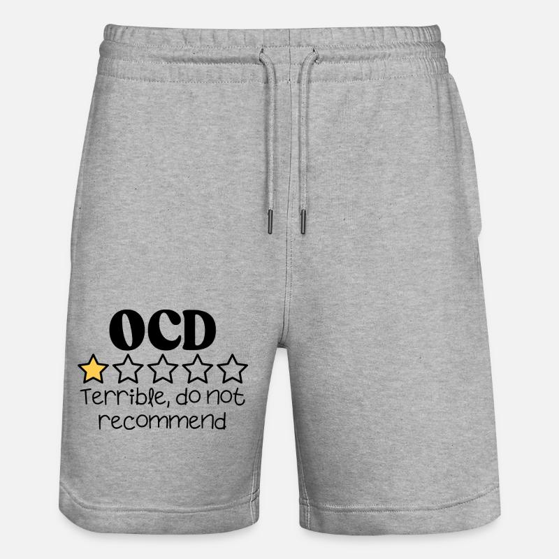 TOC Vie Drôle Citation relatable - Short de jogging bio TRAINER Stanley/Stella unisexe - gris chiné