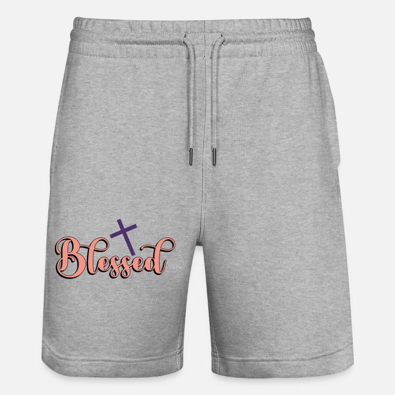béni - Short de jogging bio TRAINER Stanley/Stella unisexe - gris chiné