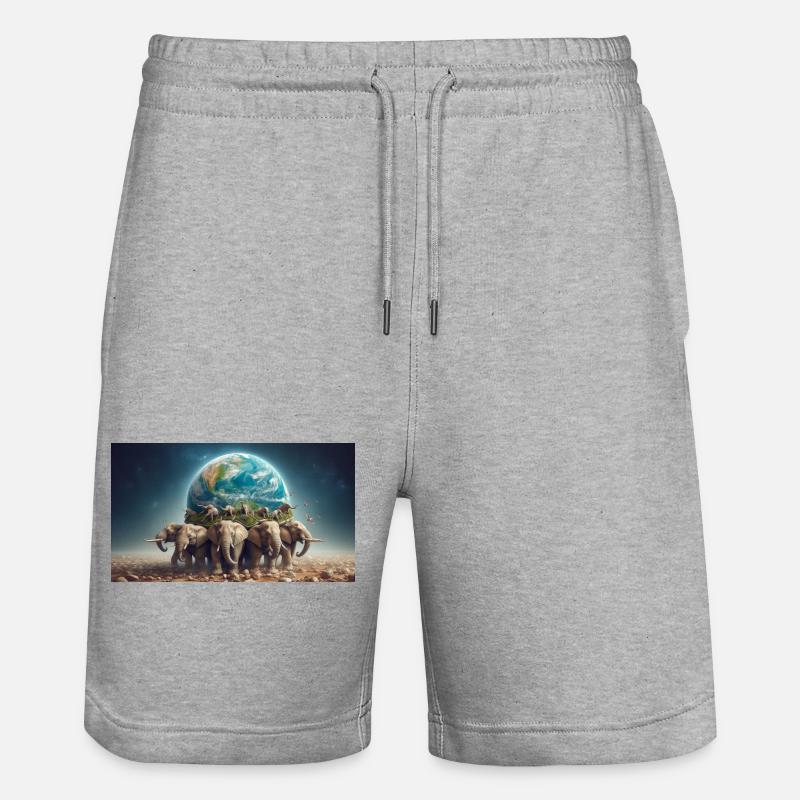 Trasporta il mondo - Pantaloncini da jogger ecologici unisex Trainer di Stanley/Stella - grigio melange