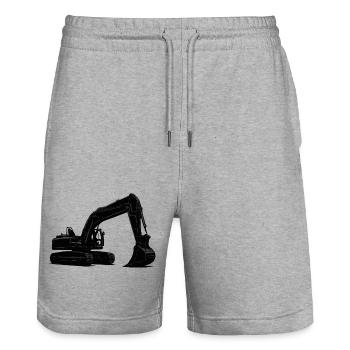 bagger - Stanley/Stella Unisex Bio Joggingshorts Trainer  - Grau meliert - Vorne - Nik (191cm) & Marisol (170cm)