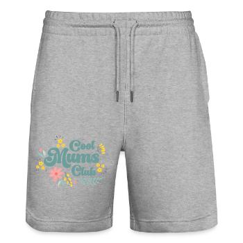 Design Cool Moms Club - Stanley/Stella Unisex Bio Joggingshorts Trainer  - Grau meliert - Vorne - Nik (191cm) & Marisol (170cm)