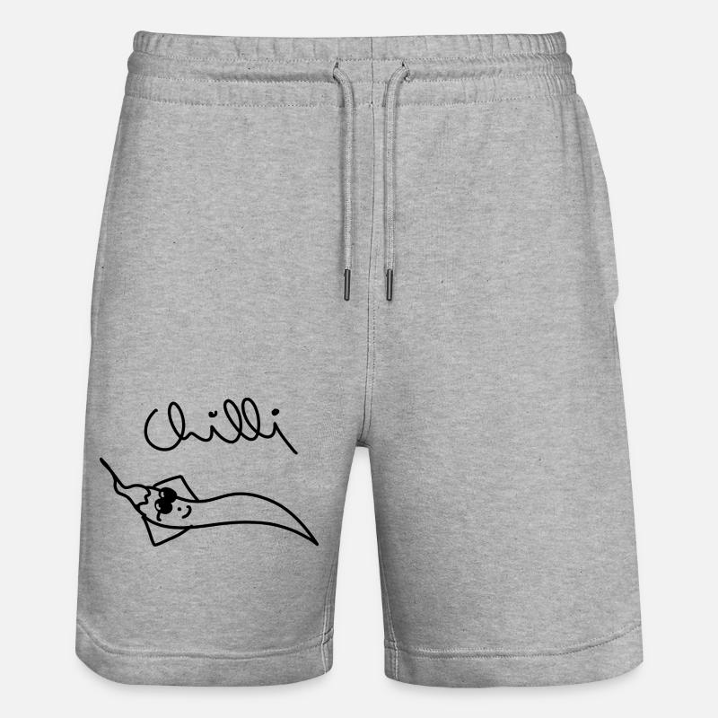 Piment - Piment réfrigéré - Short de jogging bio TRAINER Stanley/Stella unisexe - gris chiné