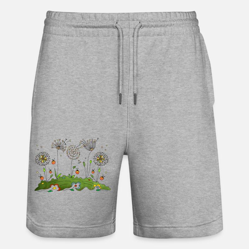 Fleur - Short de jogging bio TRAINER Stanley/Stella unisexe - gris chiné
