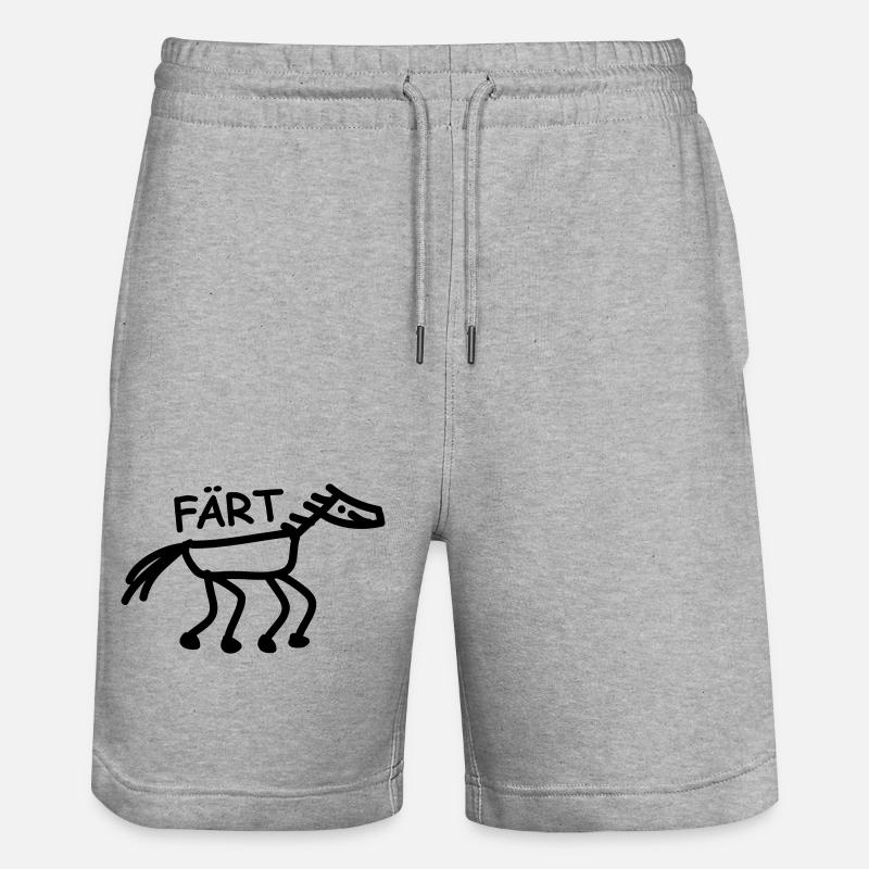 faert_1c - Short de jogging bio TRAINER Stanley/Stella unisexe - gris chiné