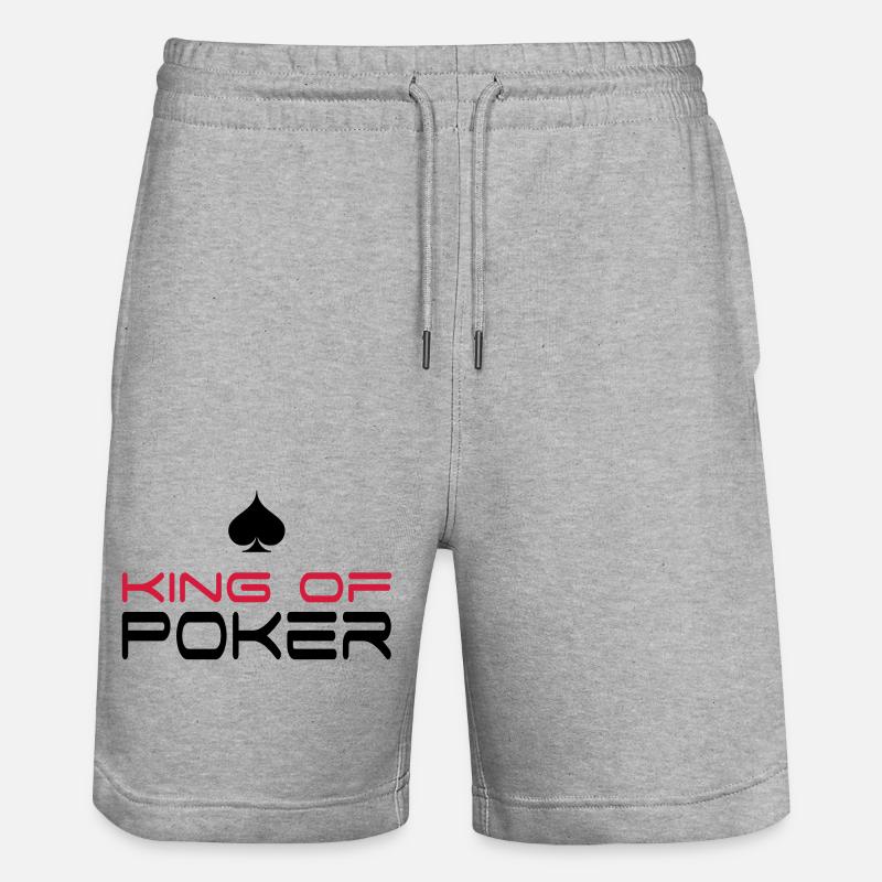 poker - Short de jogging bio TRAINER Stanley/Stella unisexe - gris chiné