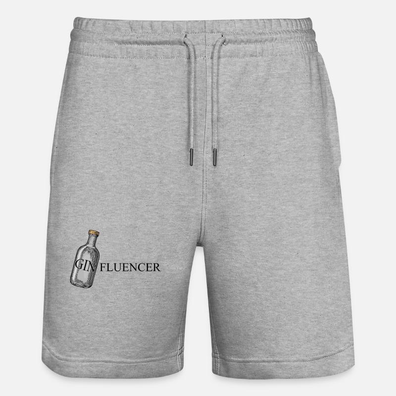 Affiche GINfluencer (Gin Tonic) - Short de jogging bio TRAINER Stanley/Stella unisexe - gris chiné