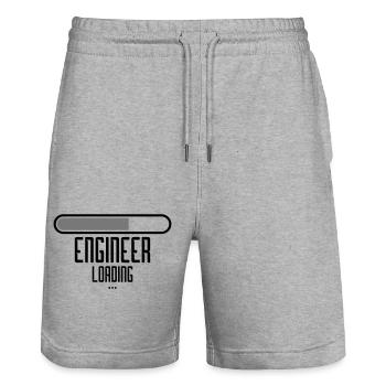 chargement chargement chargement ingénieur veuillez patienter - Short de jogging bio TRAINER Stanley/Stella unisexe - gris chiné - Devant - Nik (191cm) & Marisol (170cm)