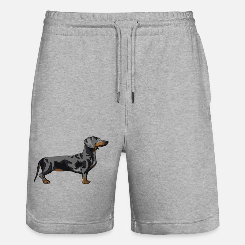 teckels, - Short de jogging bio TRAINER Stanley/Stella unisexe - gris chiné