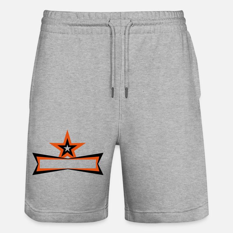 Star Frame - Short de jogging bio TRAINER Stanley/Stella unisexe - gris chiné