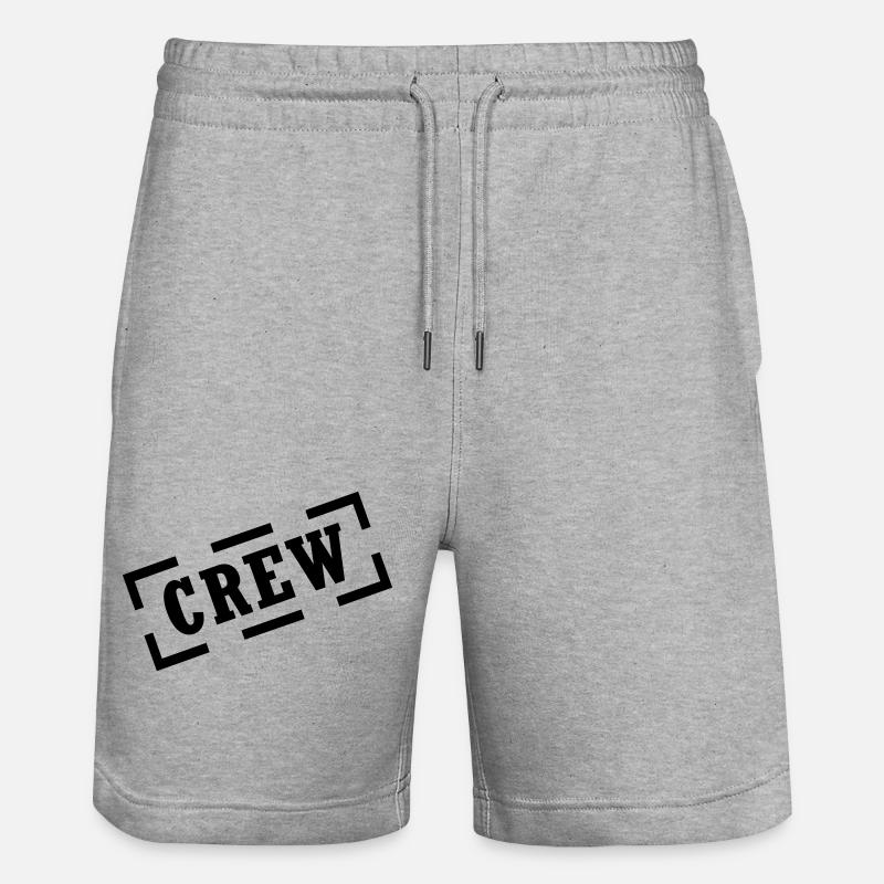 crew - Stanley/Stella Unisex Bio Joggingshorts Trainer  - Grau meliert