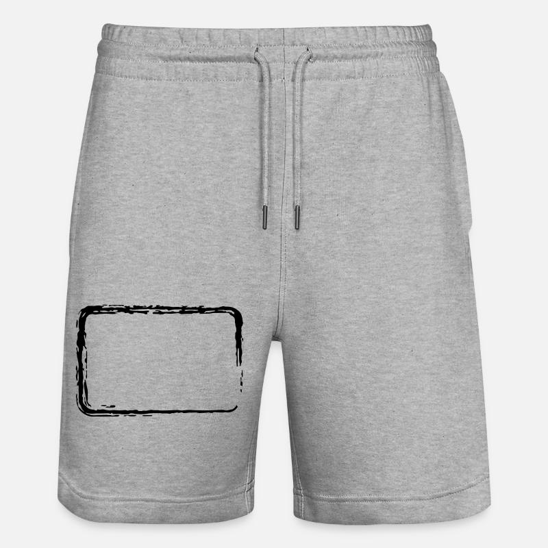 Cadre de course des brosses - Short de jogging bio TRAINER Stanley/Stella unisexe - gris chiné